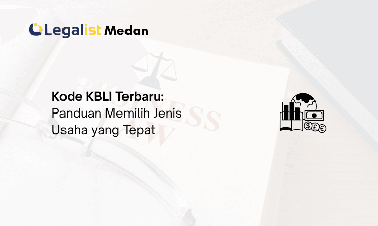 Kode KBLI terbaru Legalist Medan